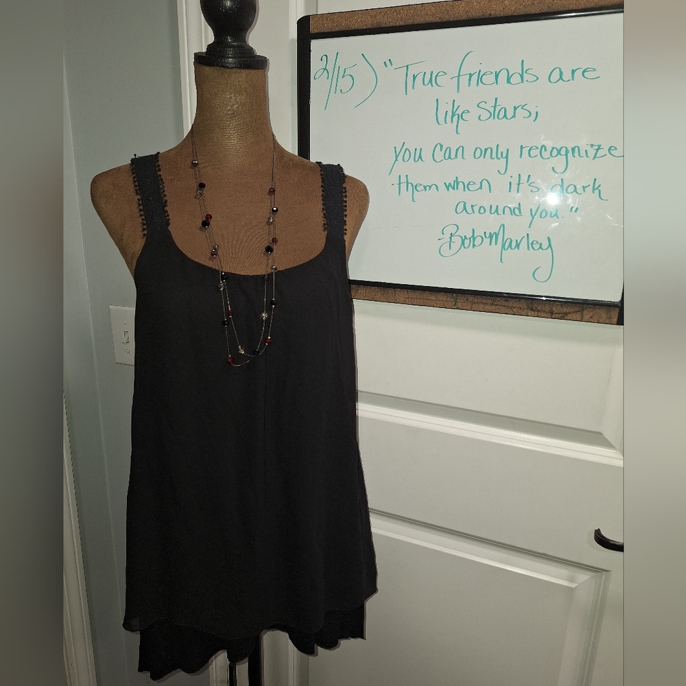 Elegant Black Sleeveless Top